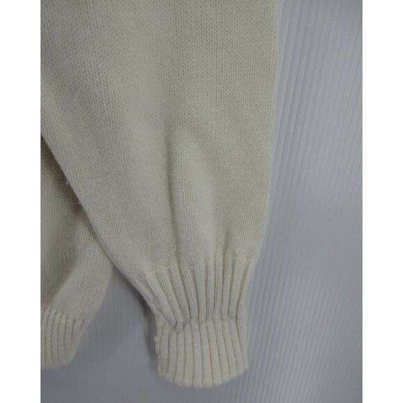 VINTAGE Letterman Cardigan Sweater Medium Cheer Team Varsity 80s USA - Picture 3 of 11